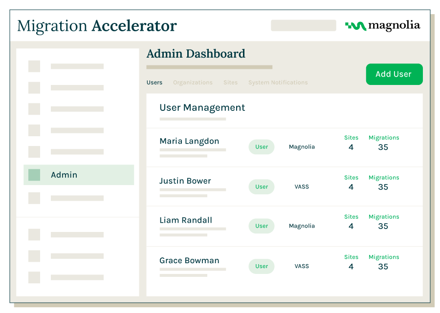 Accelerator Admin